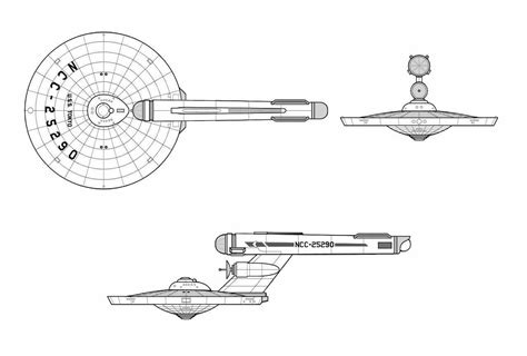 single nacelle starship.